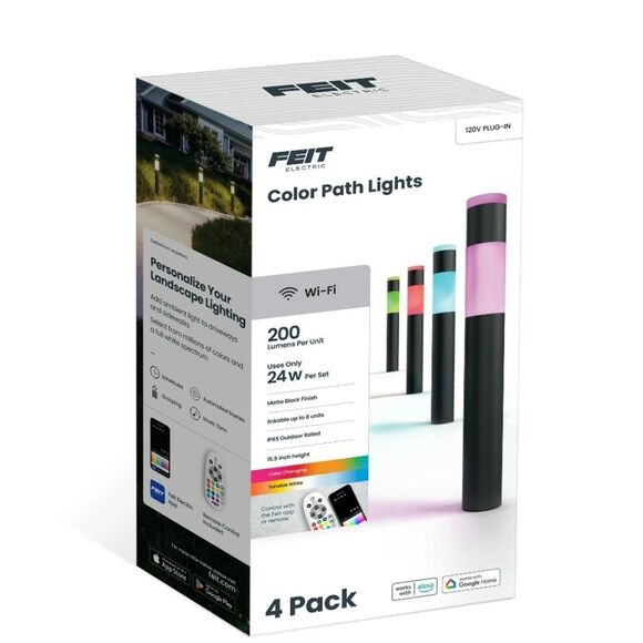 Feit Electric Integrated LED Bulb Plug-InSmart Color-Changing Turnable Path Ligh - Picture 1 of 16